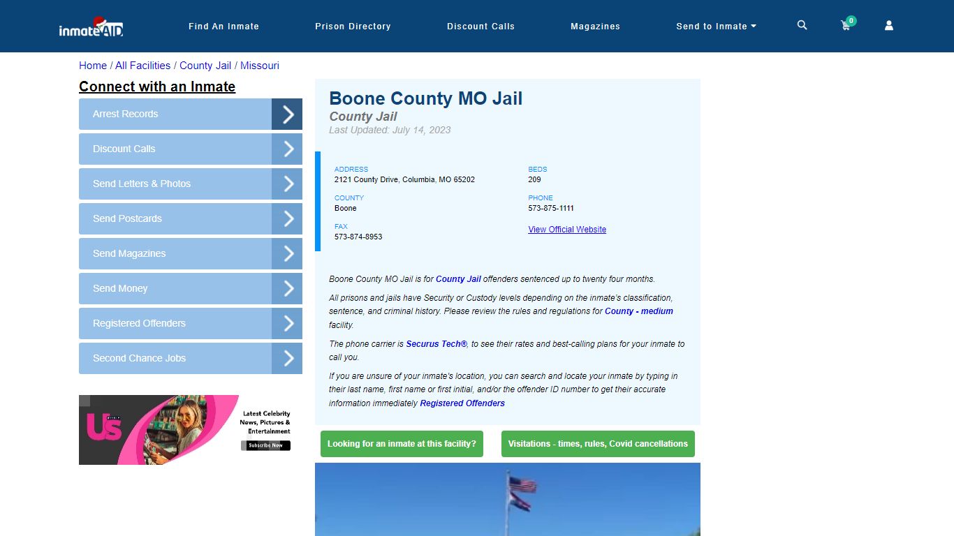 Boone County MO Jail - Inmate Locator - Columbia, MO