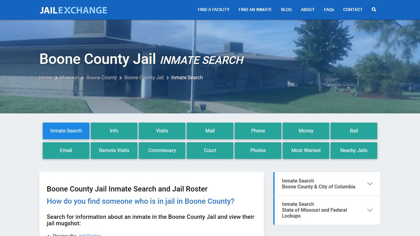 Inmate Search: Roster & Mugshots - Boone County Jail, MO